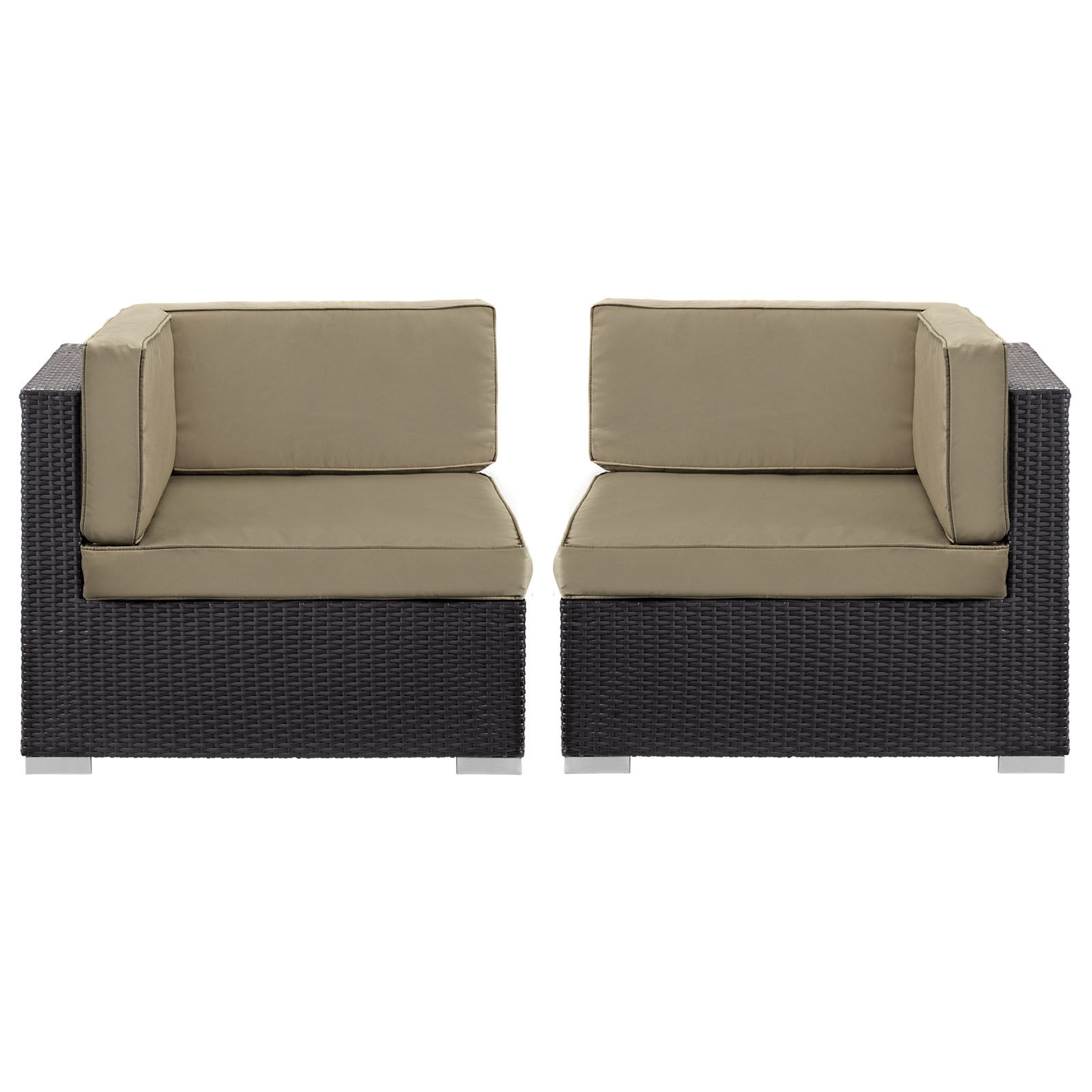 Gather Outdoor Patio Corner Sectional Set of 2 by Modway