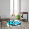 3x5 Rustic Turquoise Area Rug