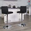 Black Vinyl Barstool