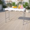 23x45 White Fold Table/Sink