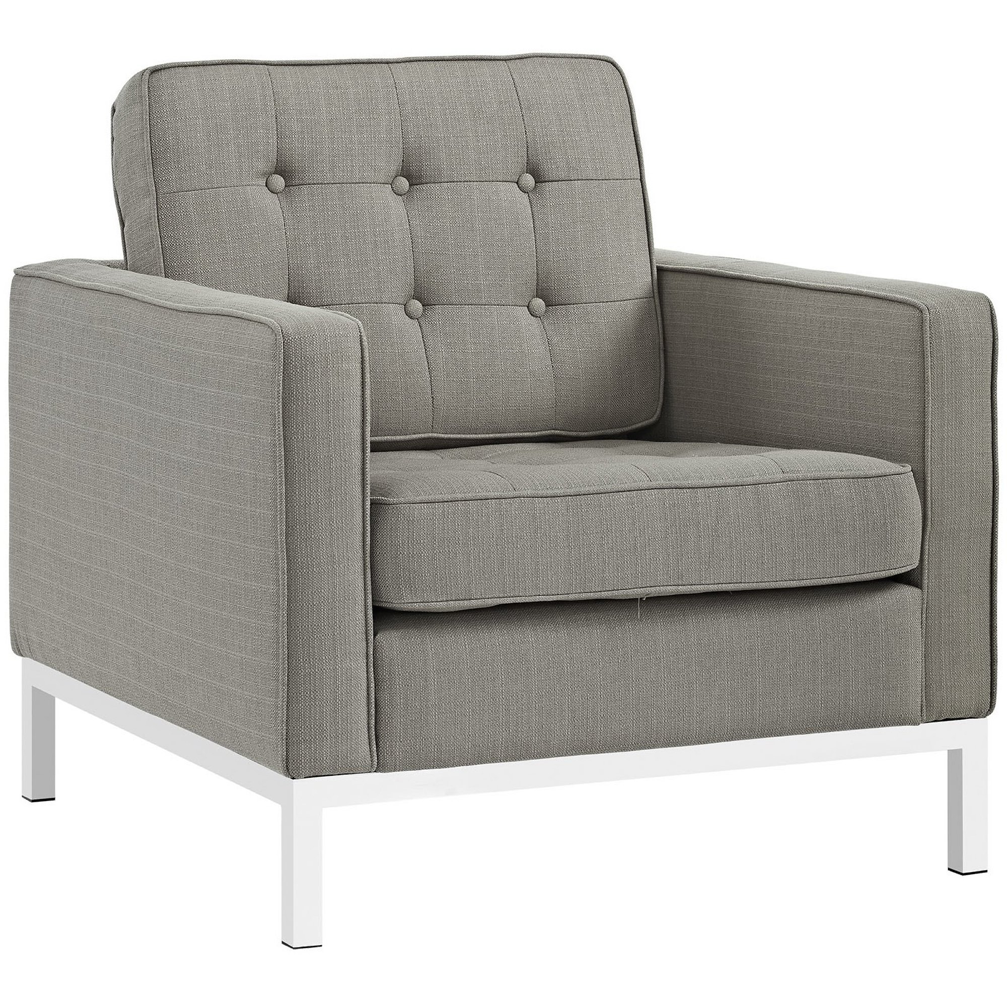 Loft Upholstered Fabric Armchair by Modway