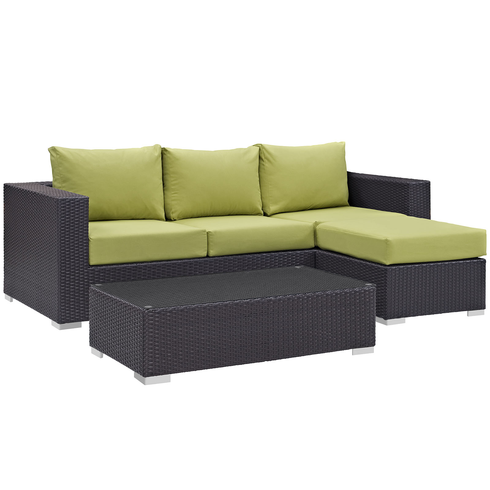 Convene 3 Piece Outdoor Patio Sofa Set by Modway