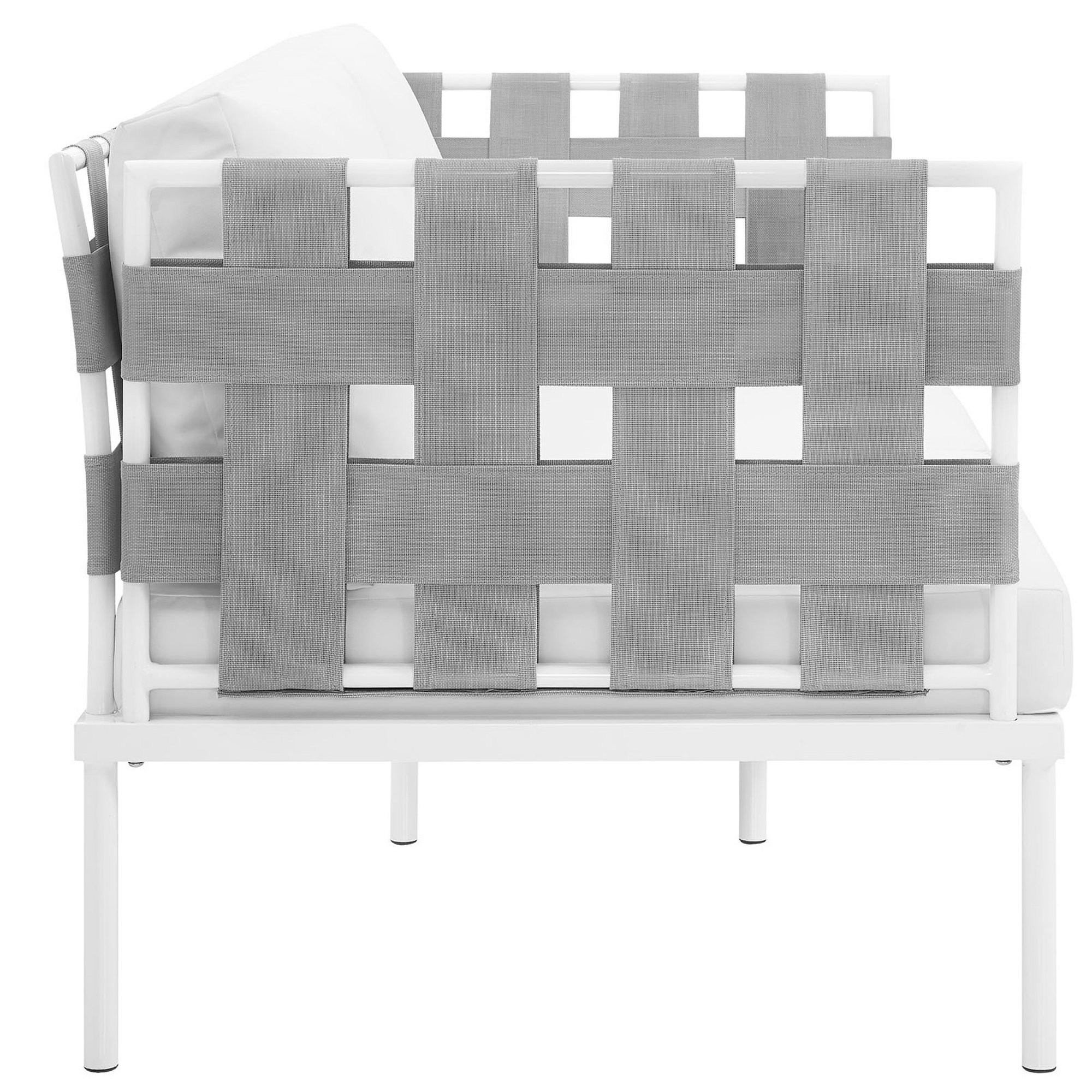 Harmony Outdoor Patio Aluminum Loveseat by Modway