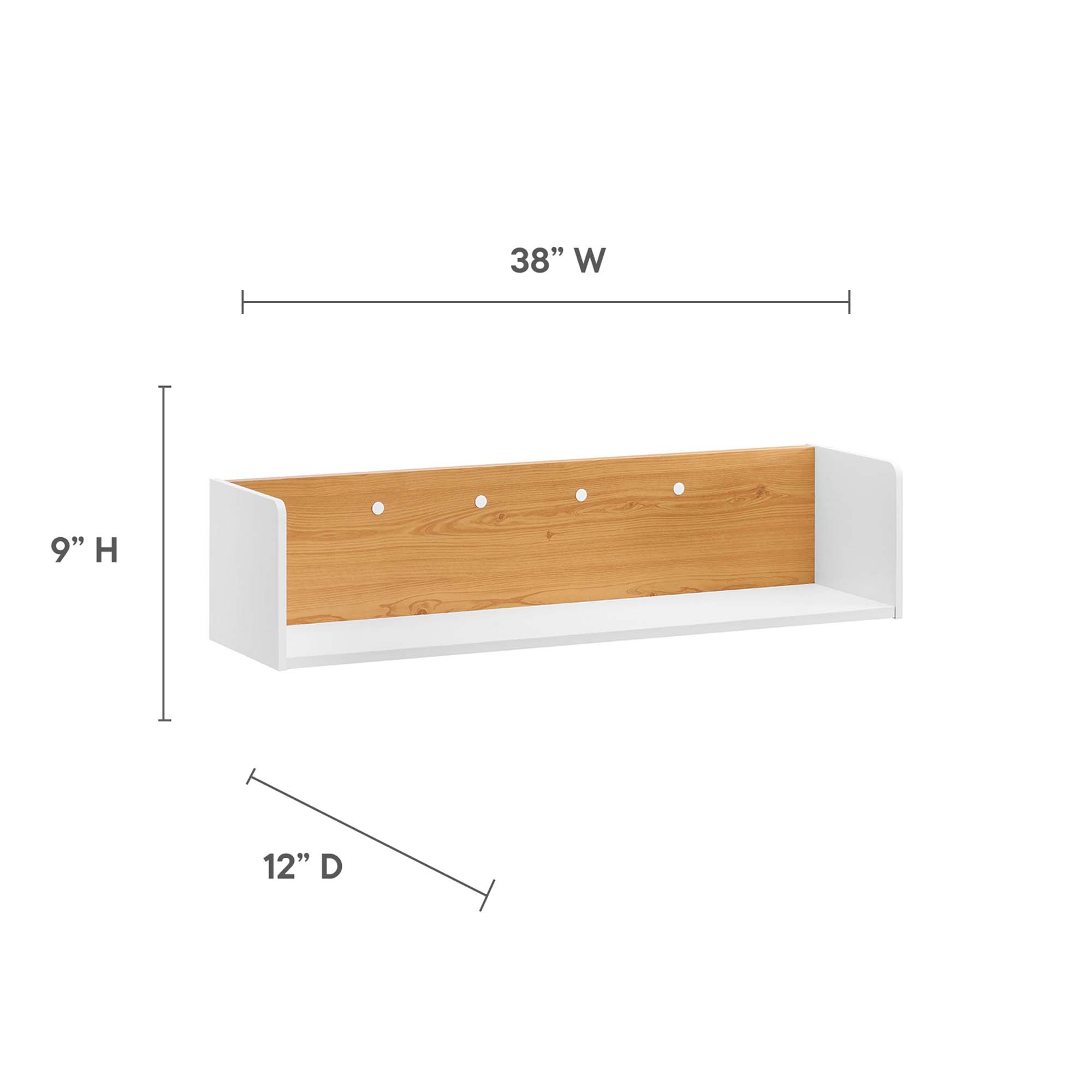 Kinetic Wall-Mount Shelf by Modway
