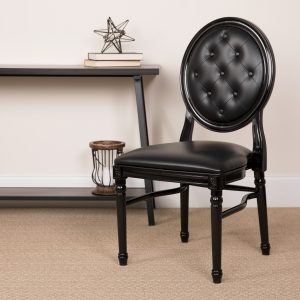 Tufted Black Dining Chair