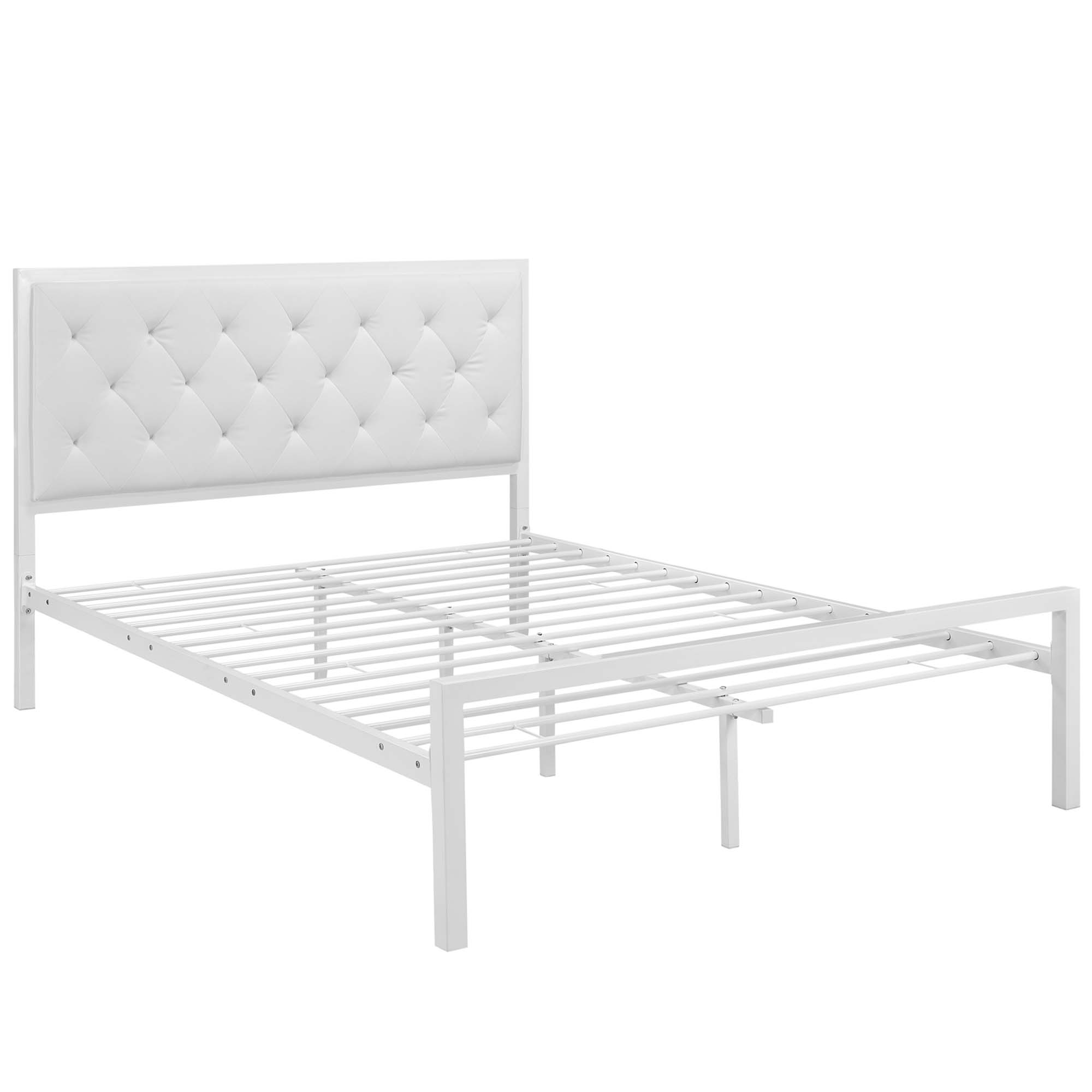 Mia Vinyl Full Bed by Modway