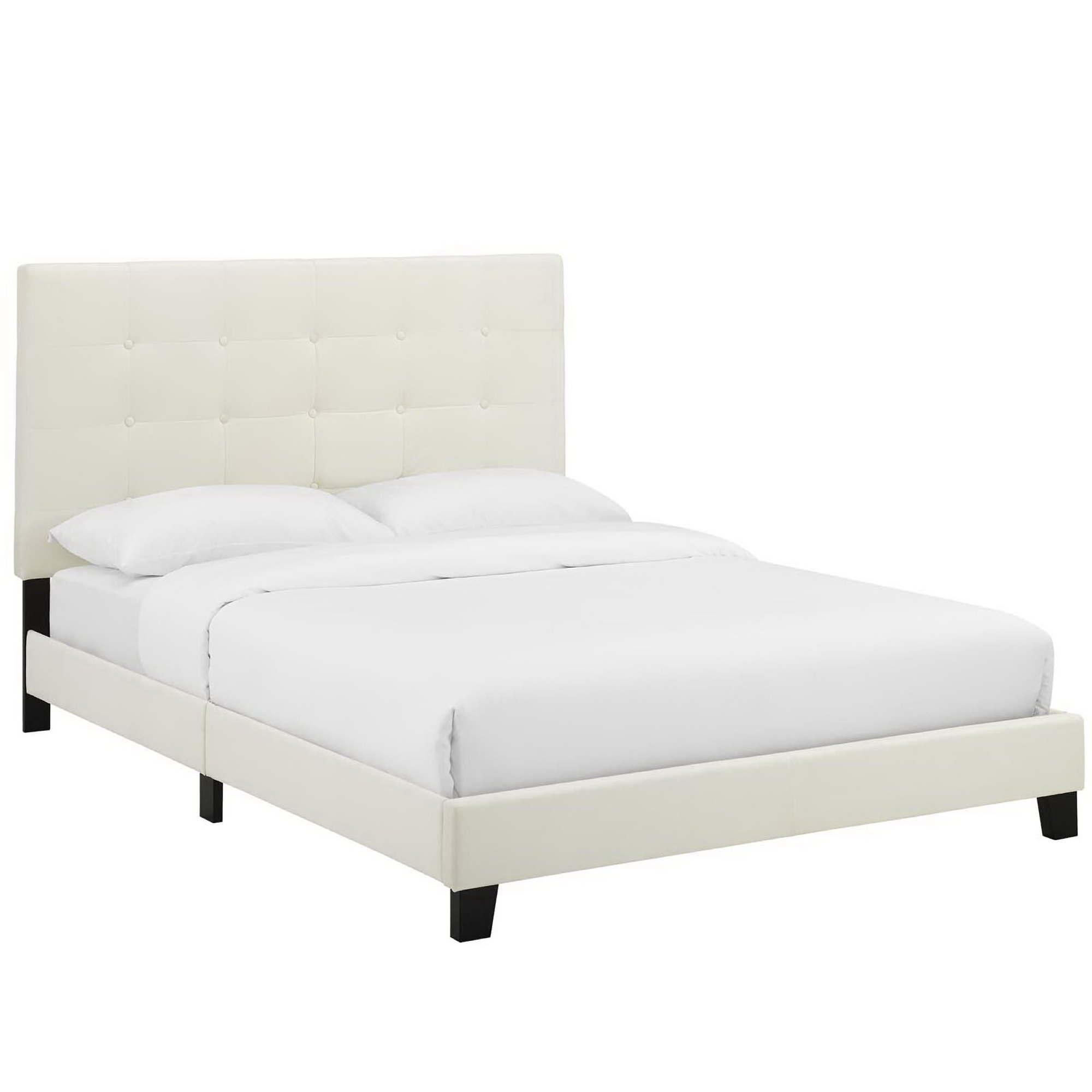 Melanie Tufted Button Upholstered Performance Velvet Full Platform Bed by Modway
