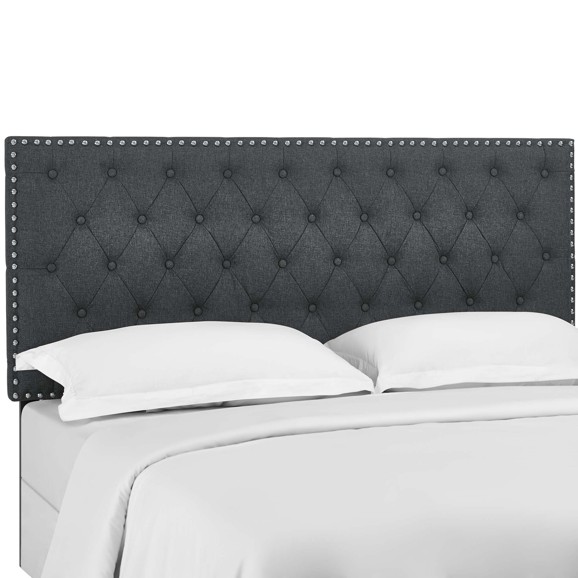 Helena Tufted Upholstered Linen Fabric Full / Queen Headboard by Modway