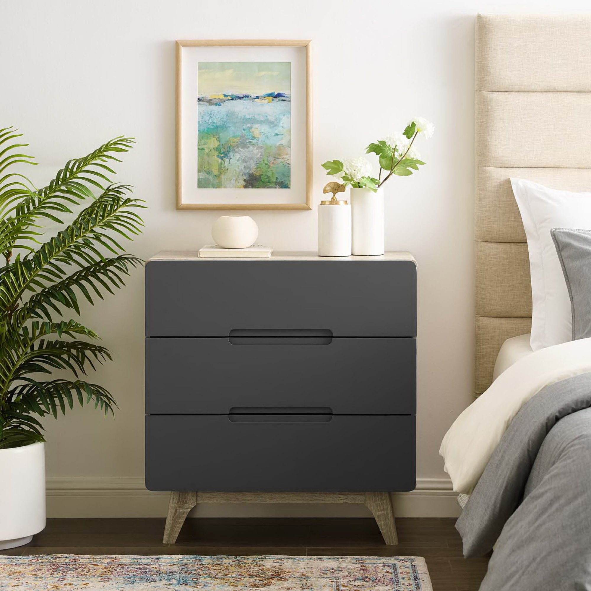 Origin Three-Drawer Chest or Stand by Modway
