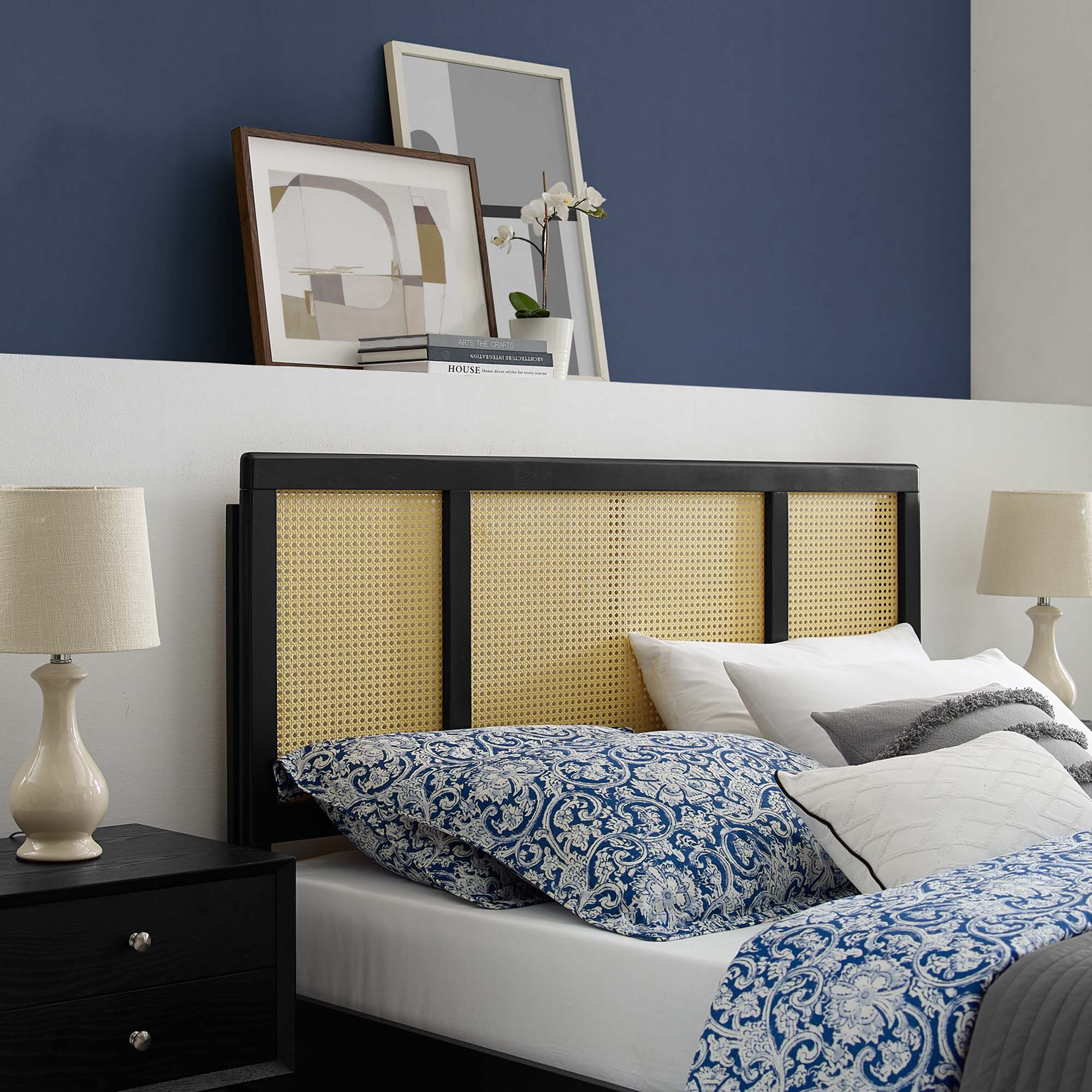 Delmare Cane King Headboard by Modway