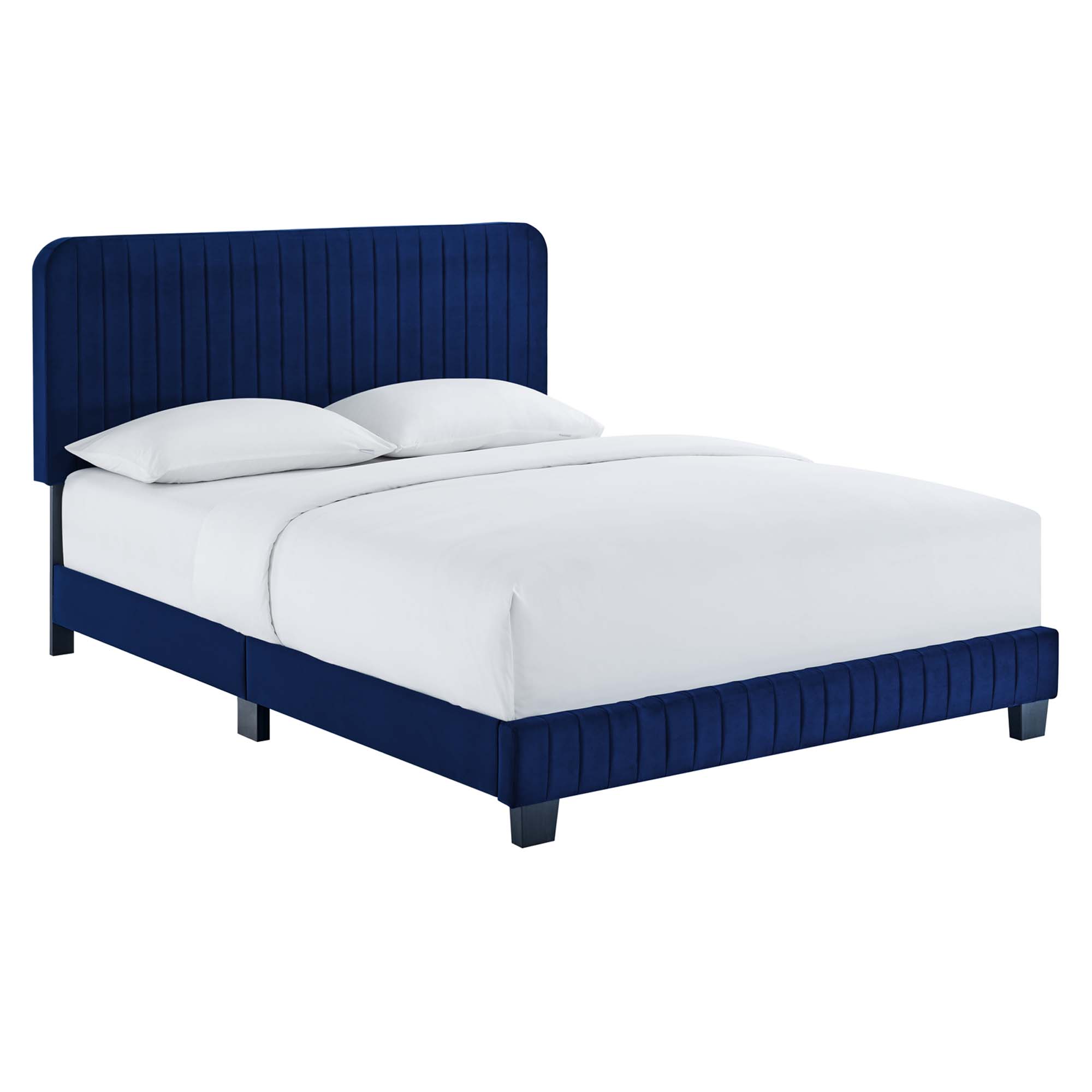 Celine Channel Tufted Performance Velvet Full Platform Bed by Modway