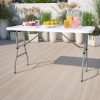 30x60 White Plastic Fold Table