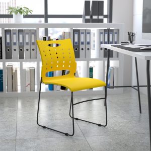 Yellow Plastic Stack Chair