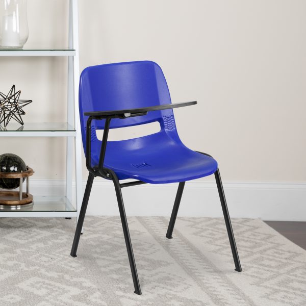 Blue Tablet Arm Chair